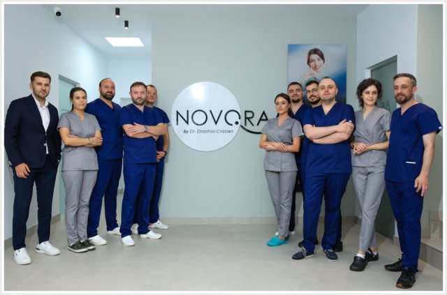 Cabinet tratament Novora — fundal decorativ