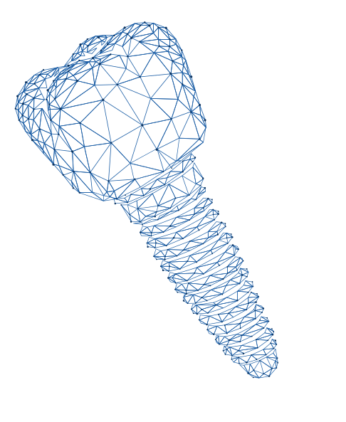 Model 3D implant dentar Novora